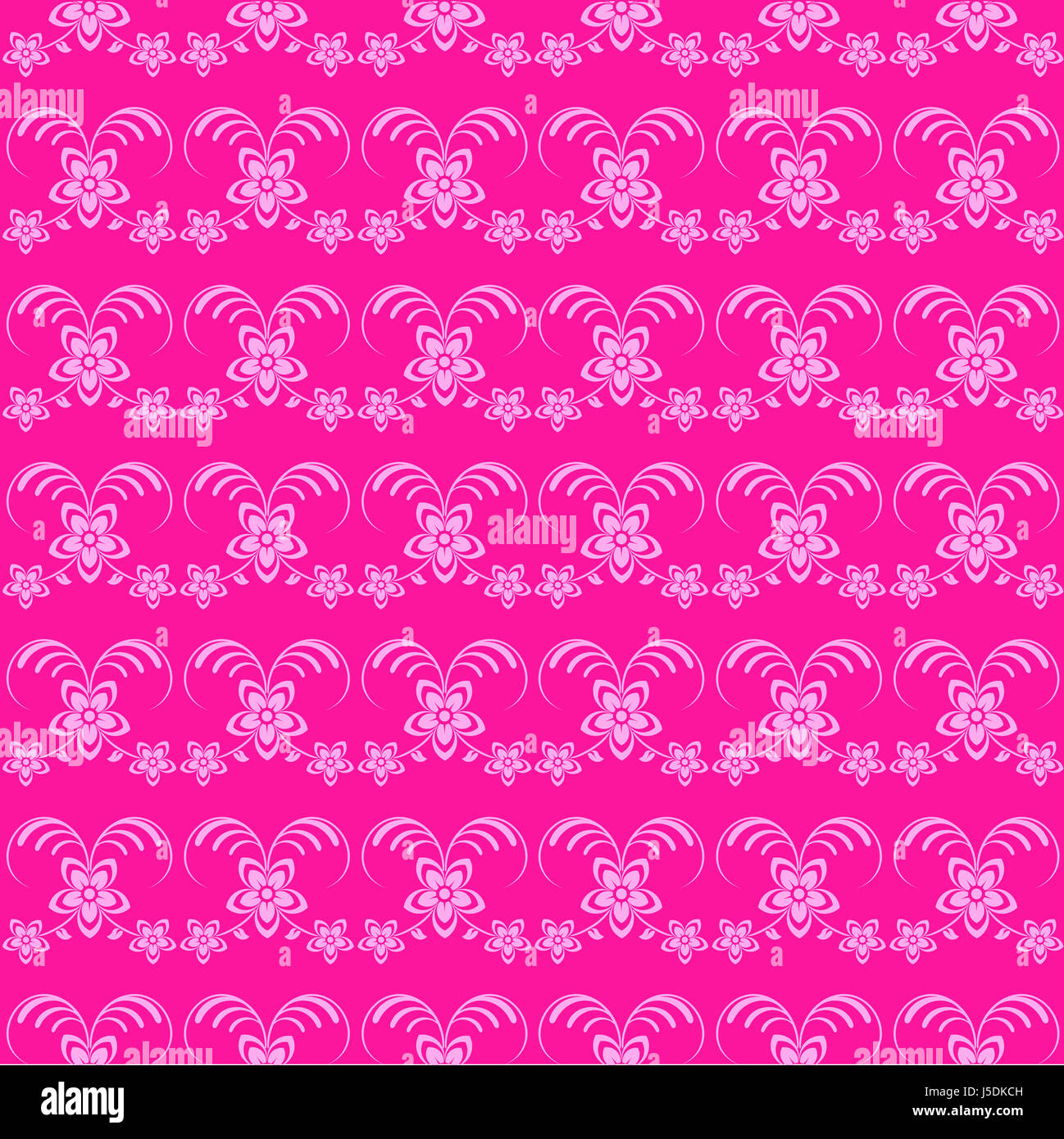 Seamless vector background with flowers Stock Photo - Alamy