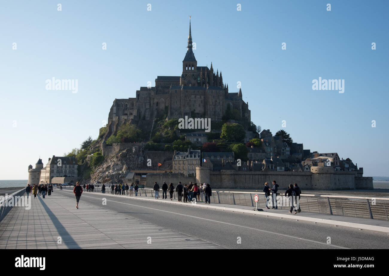 Mont saint michel bridge hires stock photography and images Alamy