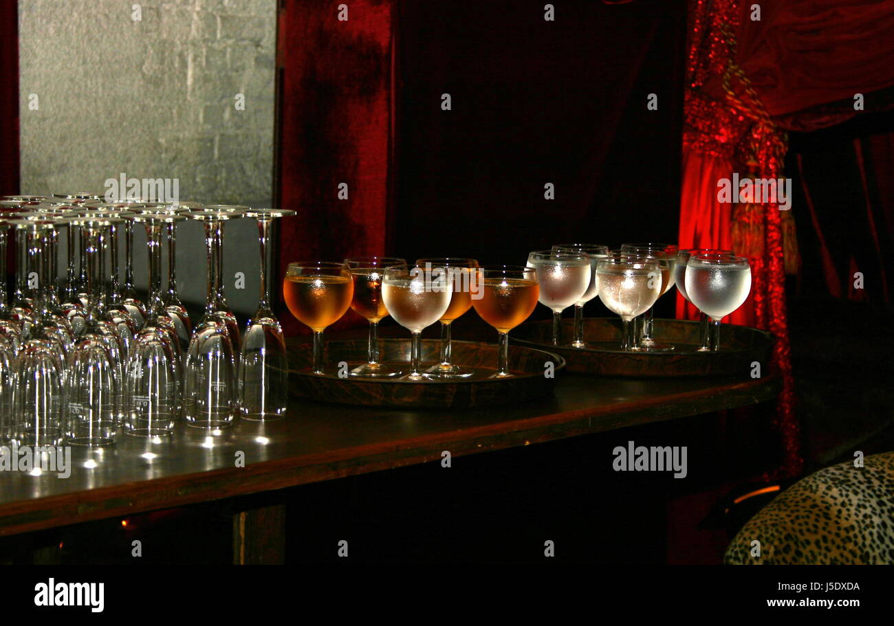 bar tavern glass chalice tumbler shine shines bright lucent light serene Stock Photo