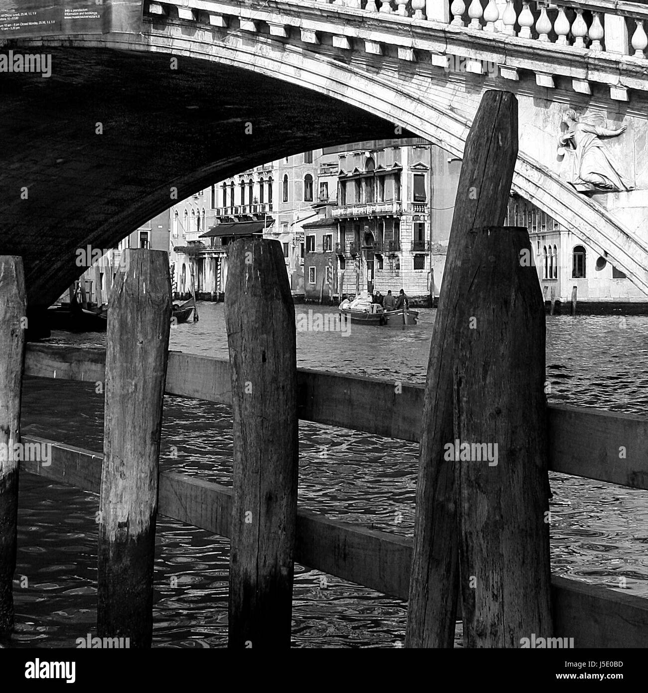 venice gondola fence pole wooden fence italy water rowing boat sailing