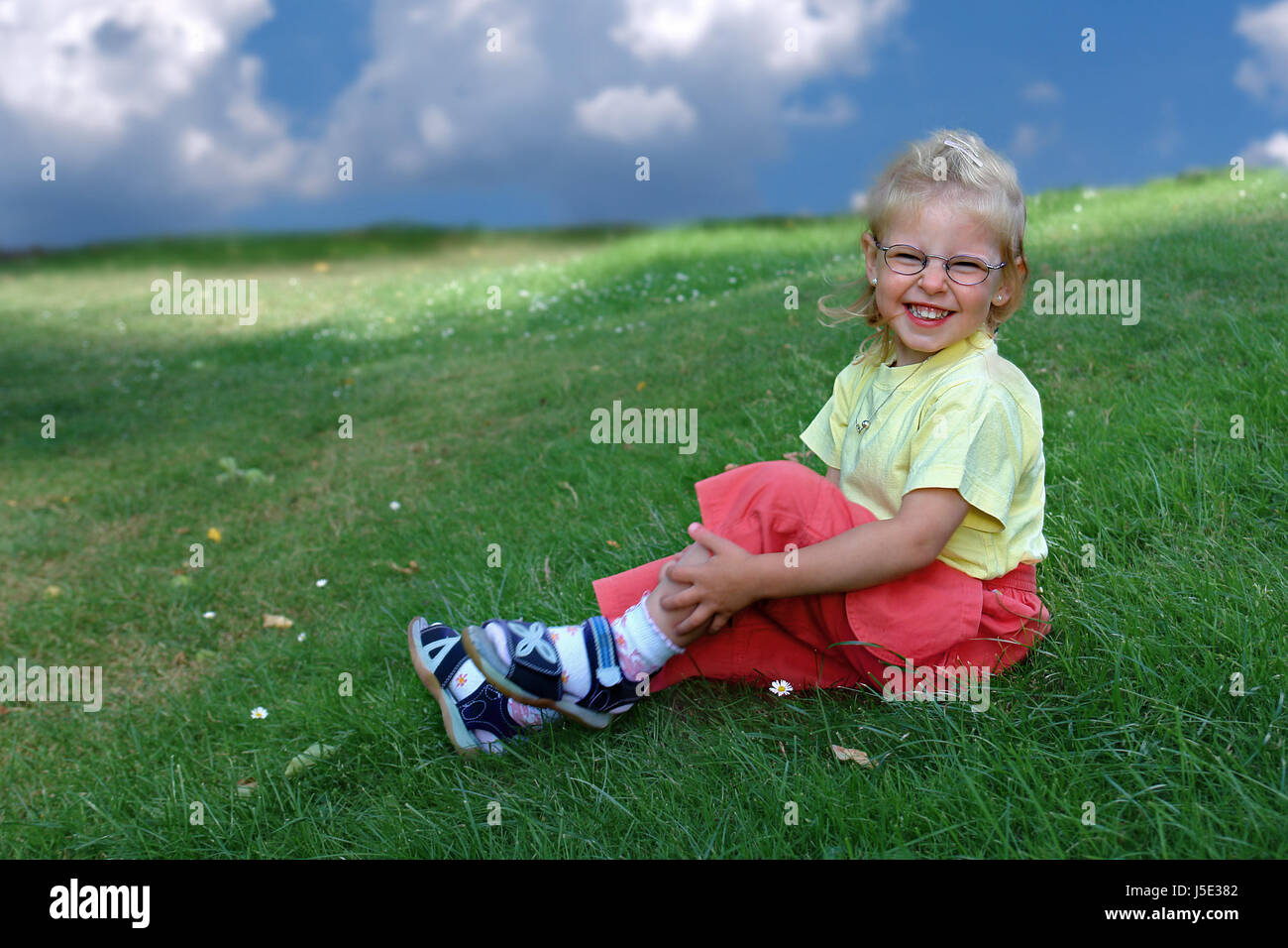 blue laugh laughs laughing twit giggle smile smiling laughter laughingly Stock Photo