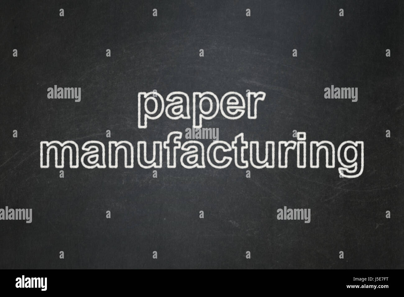 Industry concept Paper Manufacturing on chalkboard background Stock Photo Alamy