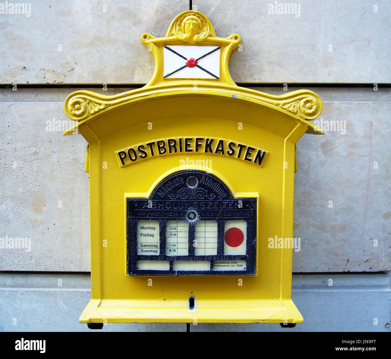 mailbox frontally mail shipment notification mailboxes german federal republic Stock Photo