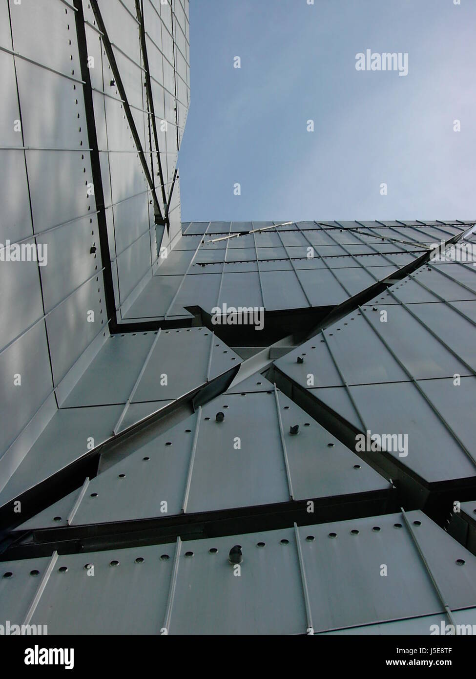 heaven paradise berlin steel facade expressionism jdisches museum libeskind Stock Photo