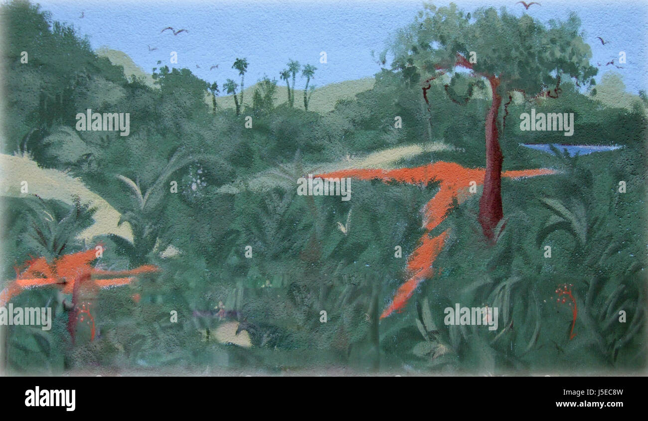 Jungle painting colour hi-res stock photography and images - Alamy