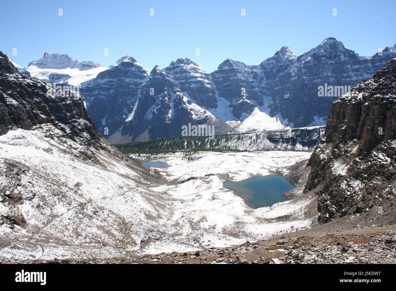 blue national park cold hike go hiking ramble summit blank european caucasian Stock Photo
