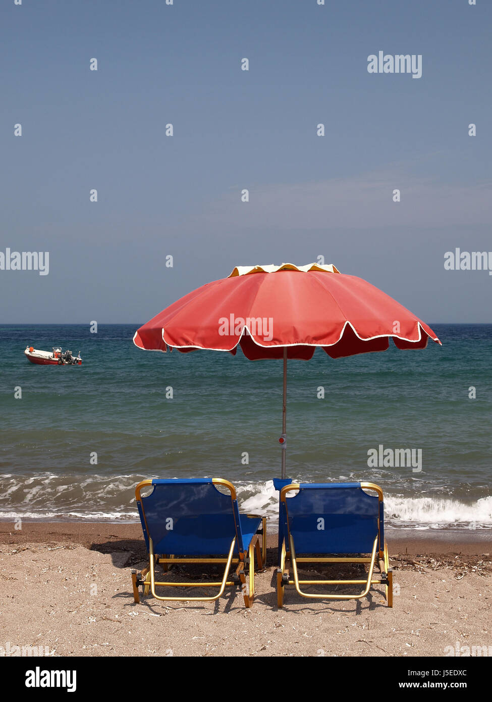 relaxation by the sea Stock Photo