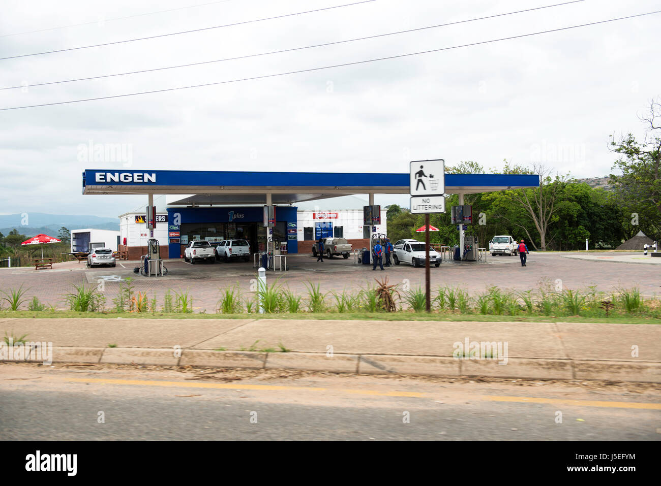 Engen Service Station Mpumalanga South Africa Stock Photo