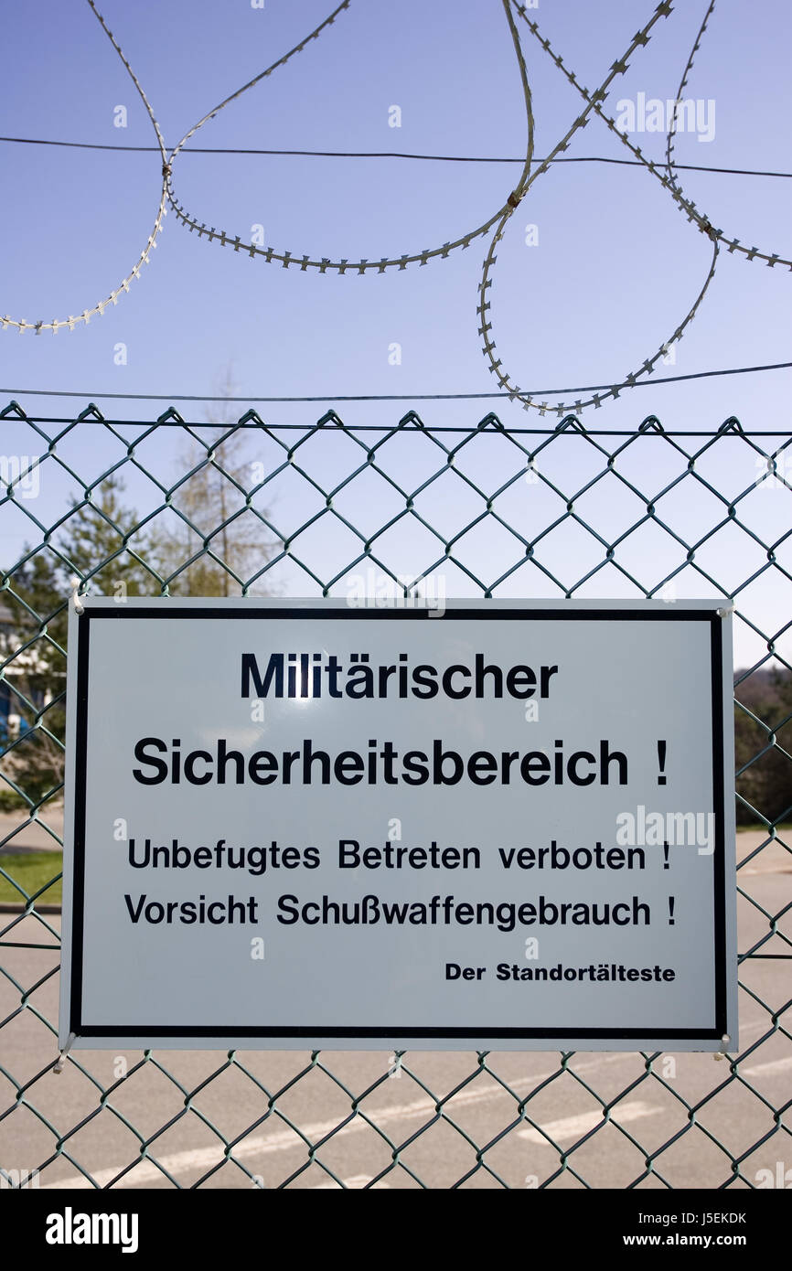 military safety area Stock Photo