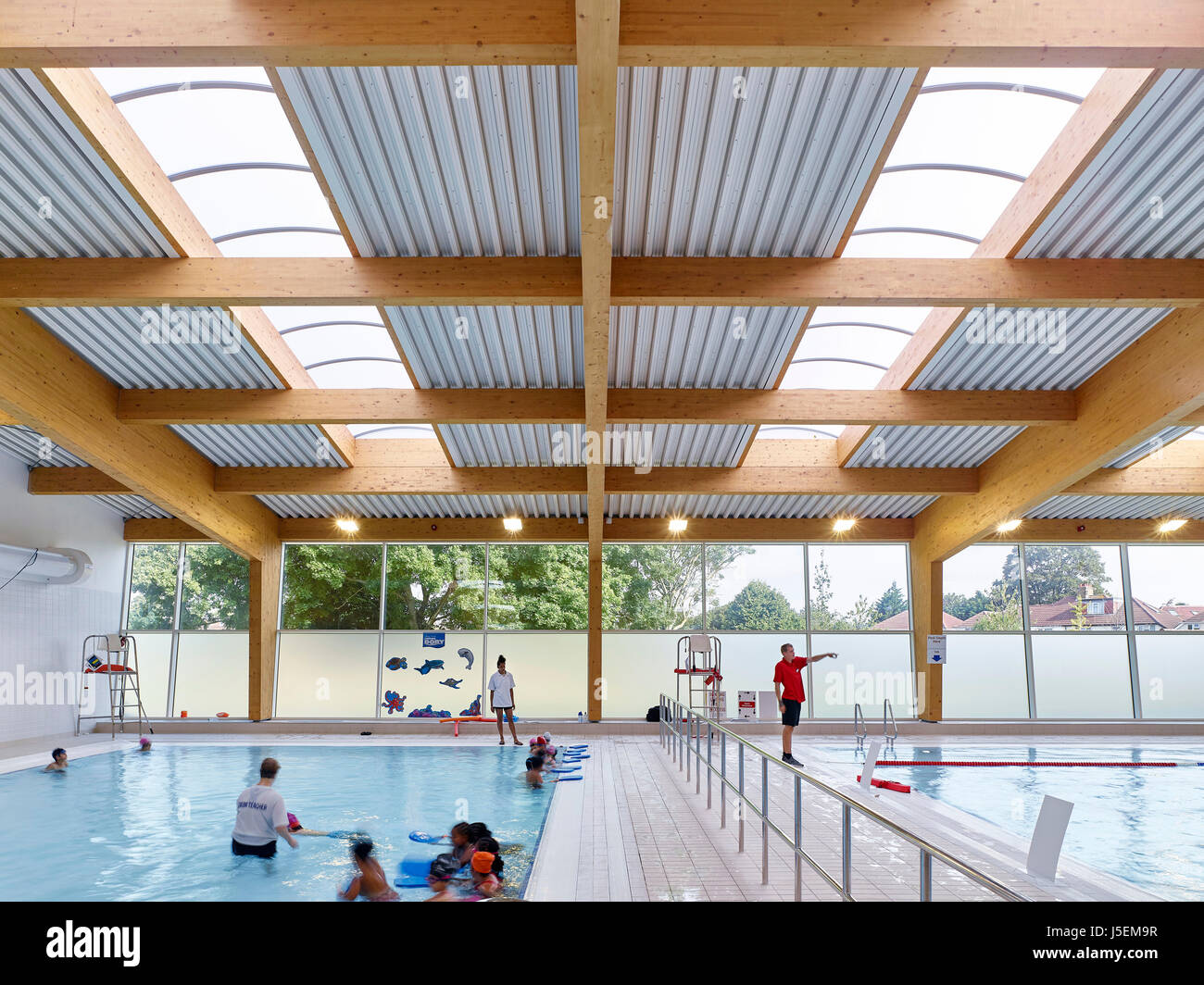 Swimming pool. Heston Leisure Centre, Hounslow, United Kingdom. Architect Studio E LLP, 2016