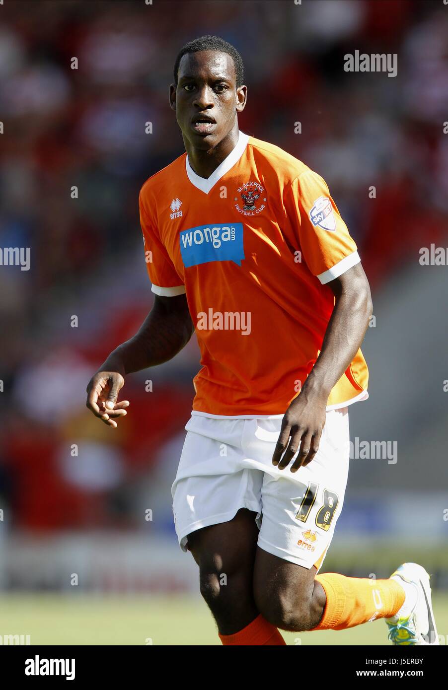 ISIAH OSBORNE BLACKPOOL FC KEEPMOAT STADIUM DONCASTER ENGLAND 03 August 2013 Stock Photo