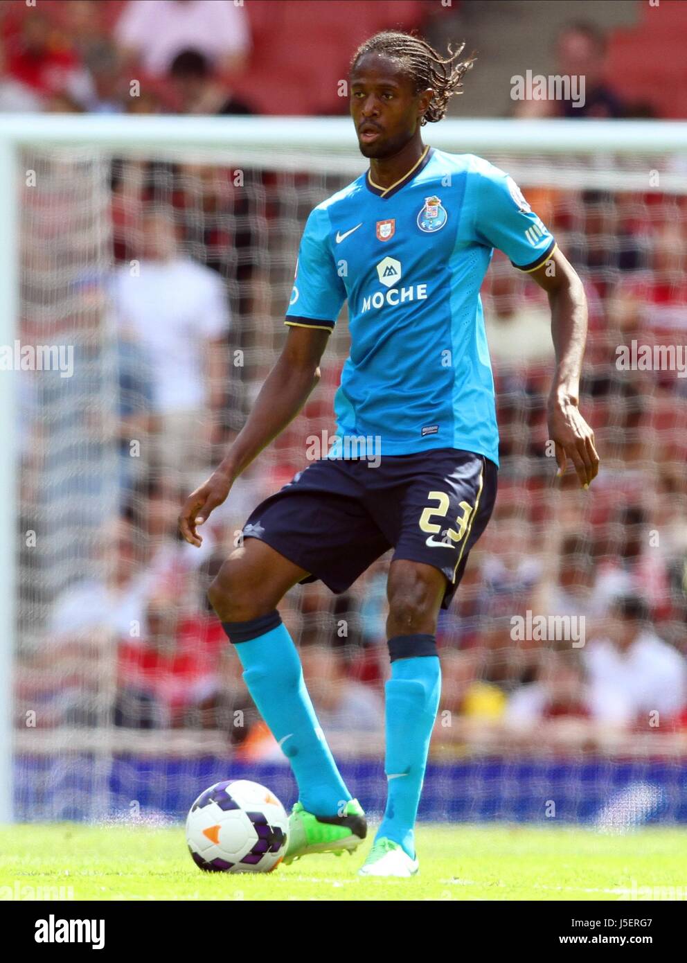 Munich's Abdoulaye Ba (l) and Stefan Mugosa celebrate the 1:1 goal during  the German 2nd Bundesliga, Stock Photo, Picture And Rights Managed  Image. Pic. PAH-170514-99-446919-DPAI