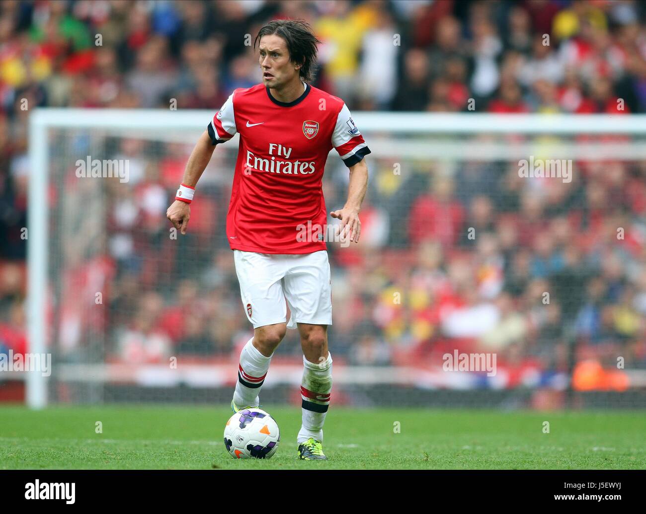 TOMAS ROSICKY ARSENAL LONDON  UK 17 August 2013 Stock Photo