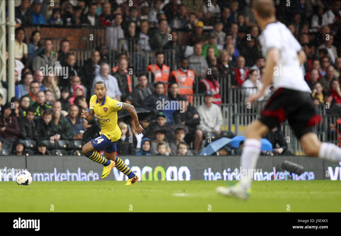THEO WALCOTT ARSENAL FC ARSENAL FC FULHAM CRAVEN COTTAGE LONDON ENGLAND