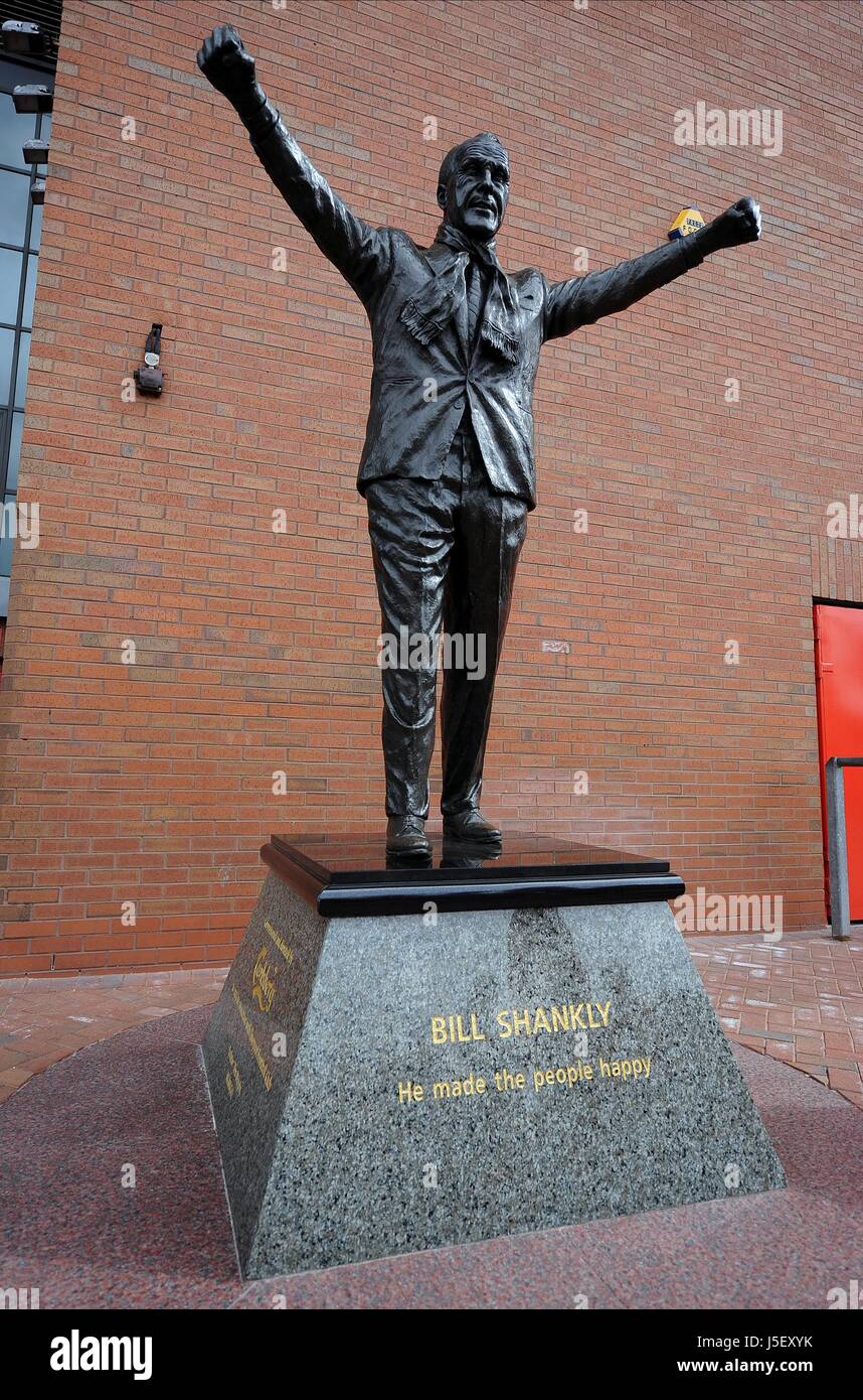 BILL SHANKLY MEMORIAL STATUE LIVERPOOL V MANCHESTER UNITED ANFIELD