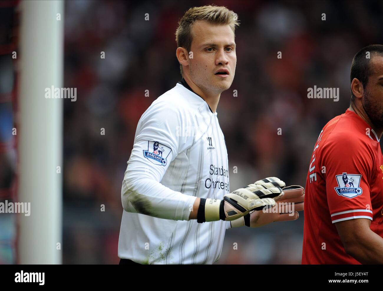 Simon Rugen Liverpool SIMON MIGNOLET LIVERPOOL FC LIVERPOOL FC ANFIELD LIVERPOOL ENGLAND 01 ...