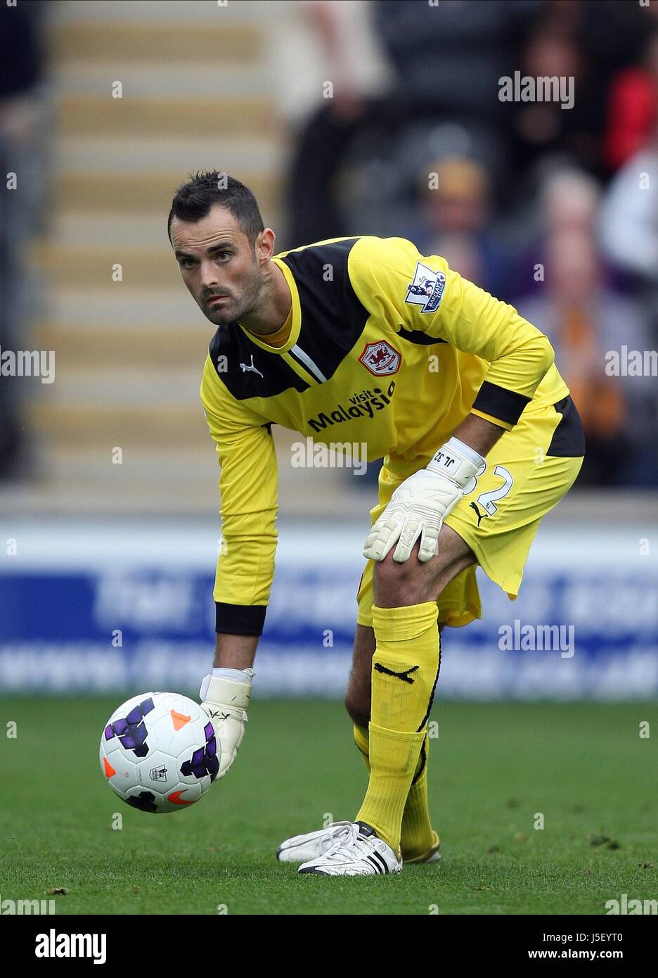 Joe Lewis Cardiff City Fc Kc Stadium Hull England 14 September 2013 