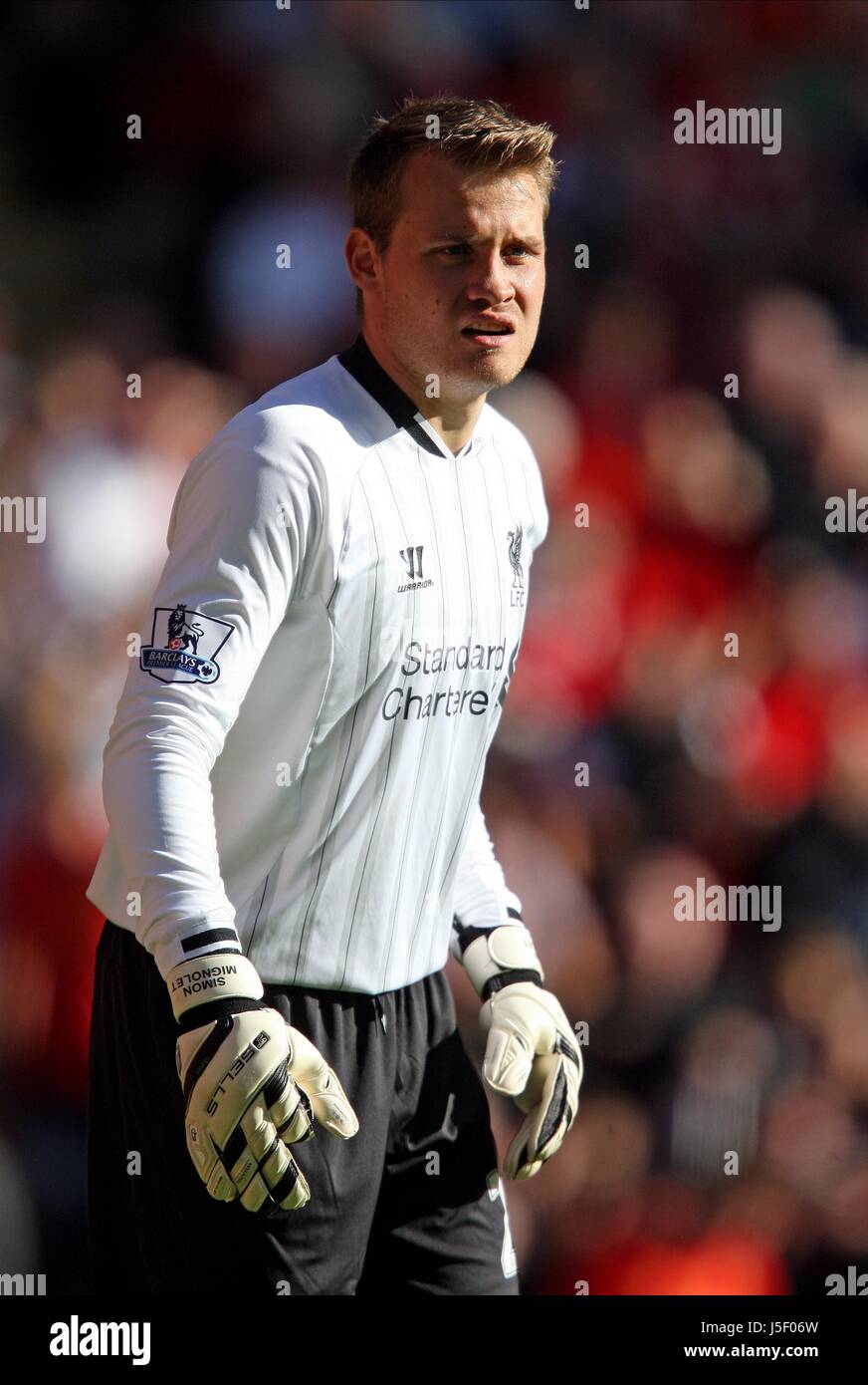 Simon Rugen Liverpool SIMON MIGNOLET LIVERPOOL FC LIVERPOOL FC ANFIELD LIVERPOOL ENGLAND 21 ...