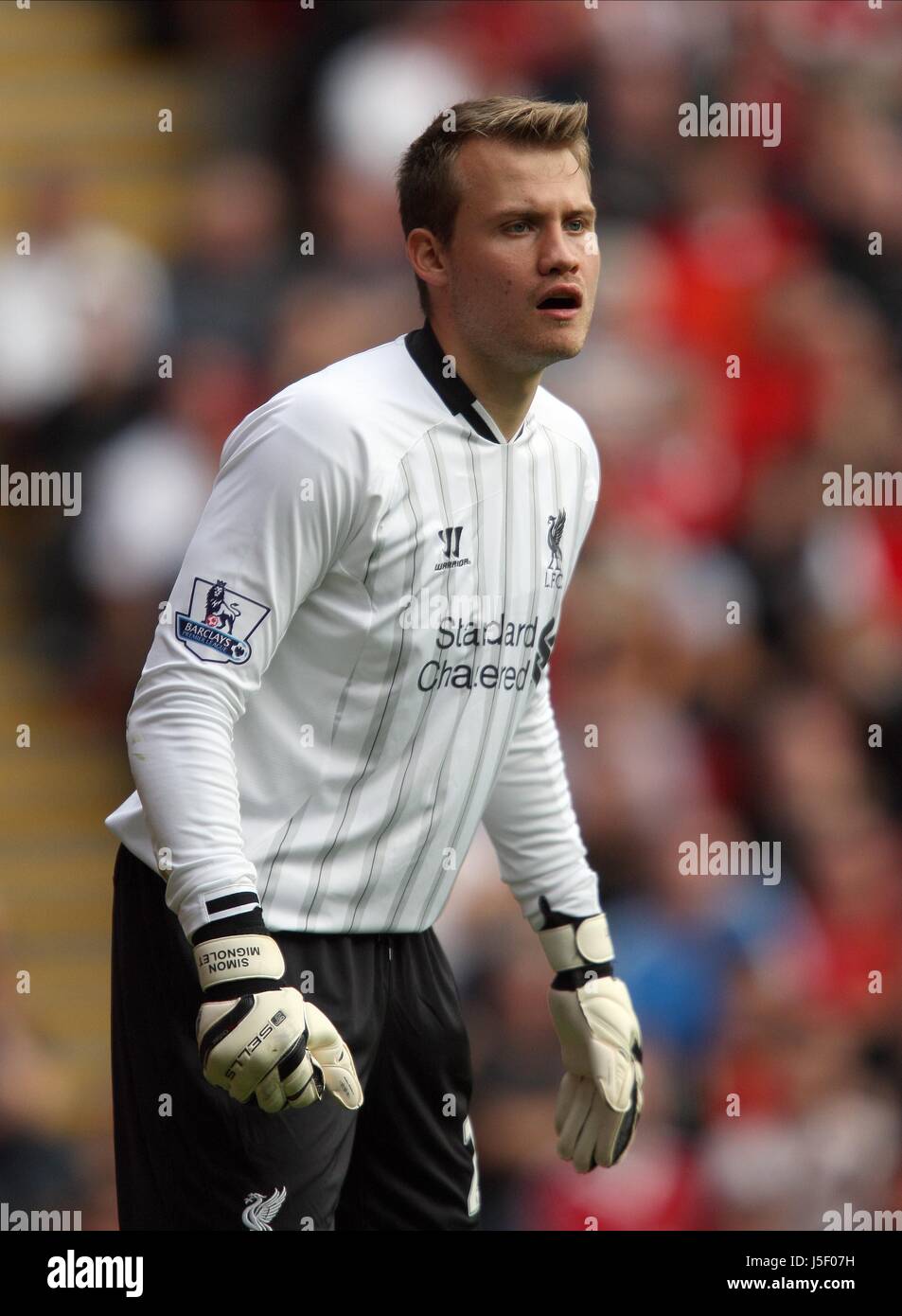 Simon Rugen Liverpool SIMON MIGNOLET LIVERPOOL FC LIVERPOOL FC ANFIELD LIVERPOOL ENGLAND 21 ...