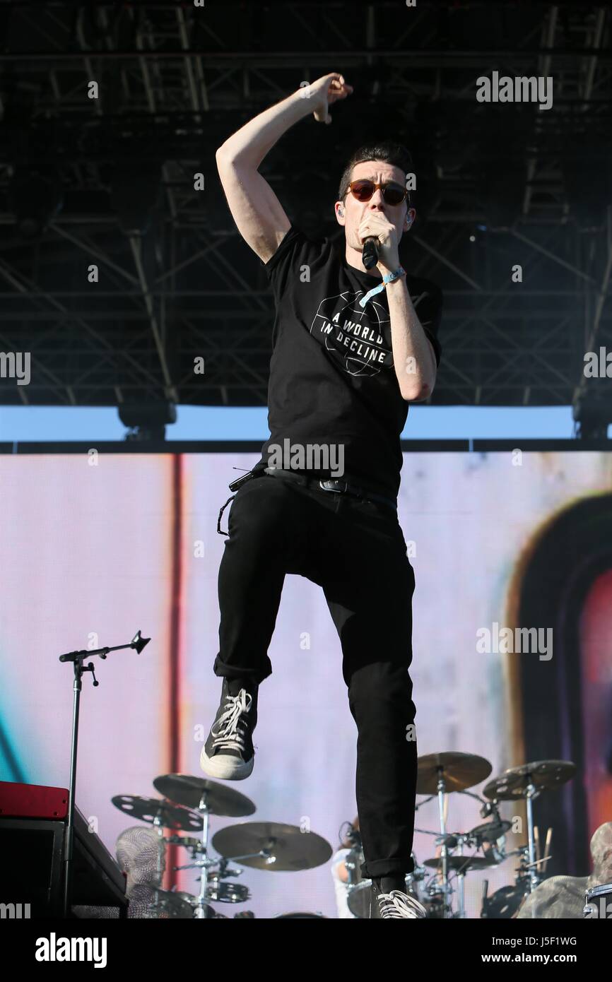 Bastille seen performing at Coachella weekend 1 day 2 Featuring: Dan Smith  Where: Indio, California, United States When: 16 Apr 2017 Credit: WENN.com  Stock Photo - Alamy