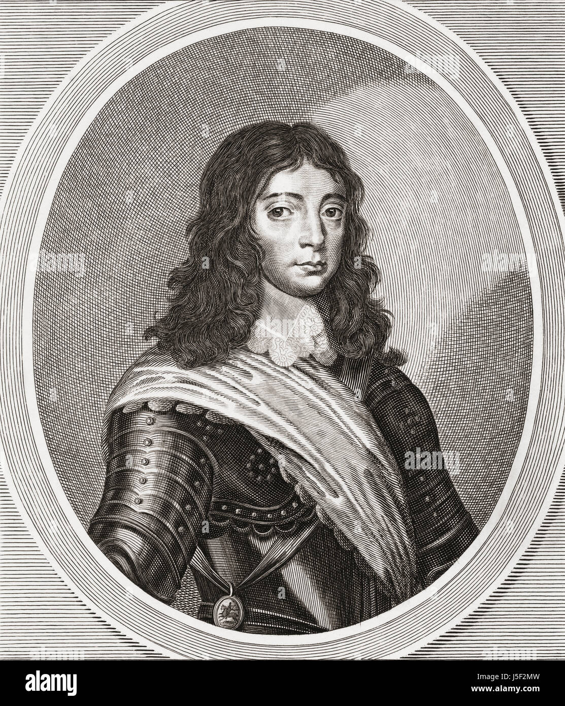 King James II of England, also known as the Duke of York, 1633 to 1701. Stock Photo