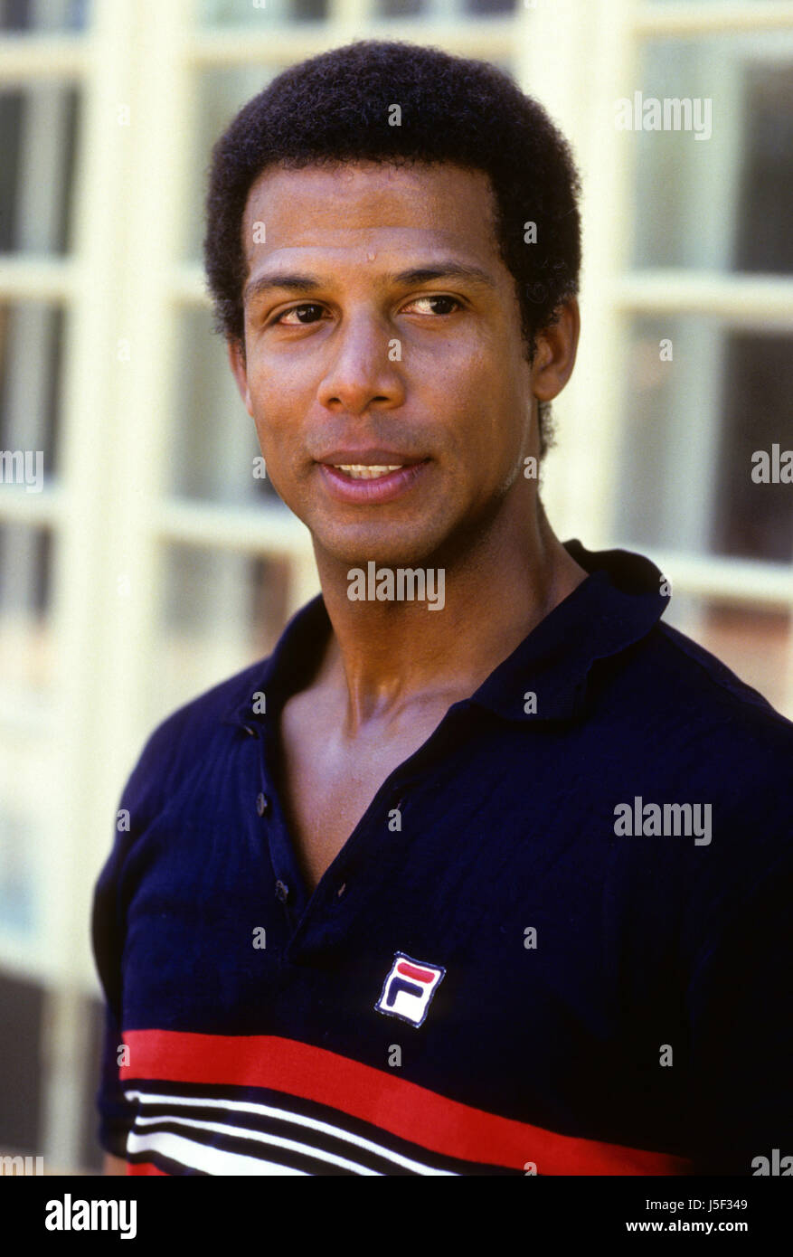MICHAEL WARREN actor in American television police serial Hill Street blues 1986 Stock Photo