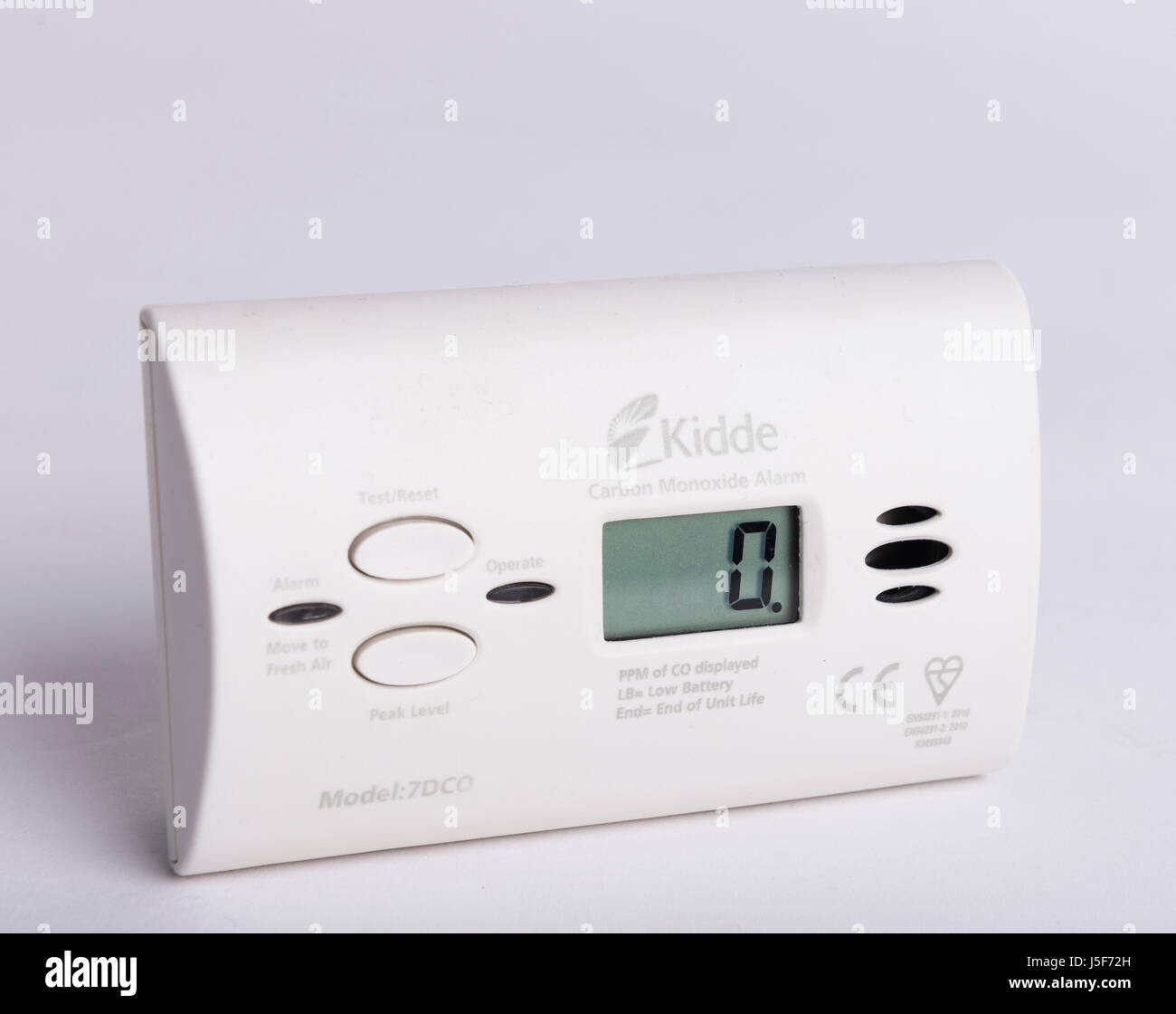 carbon monoxide alarm Stock Photo
