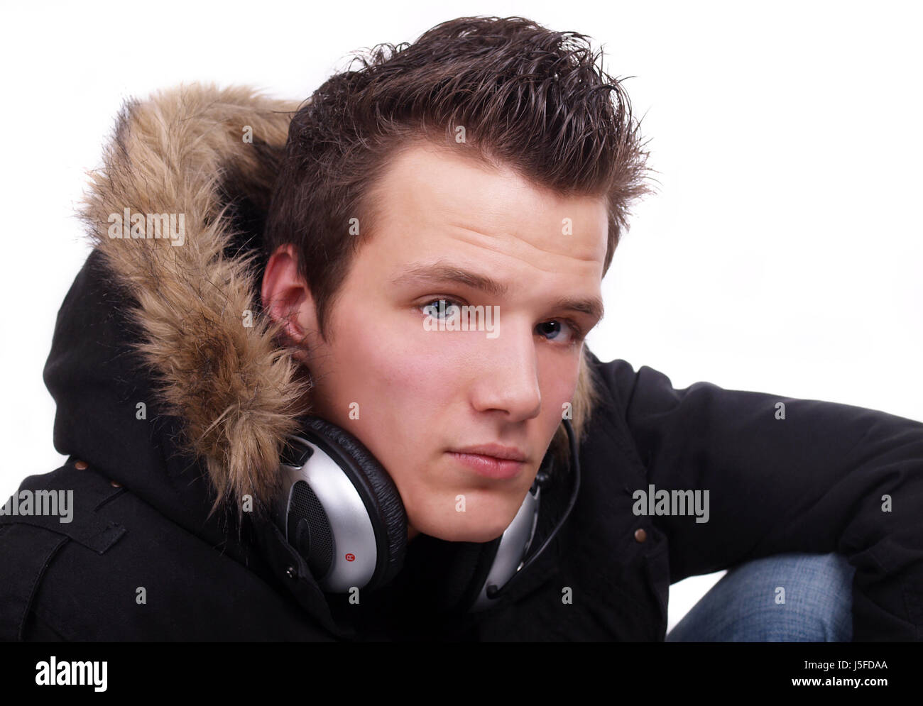 earnest hand fashion mouth face portrait eyes poses skin nose earphones