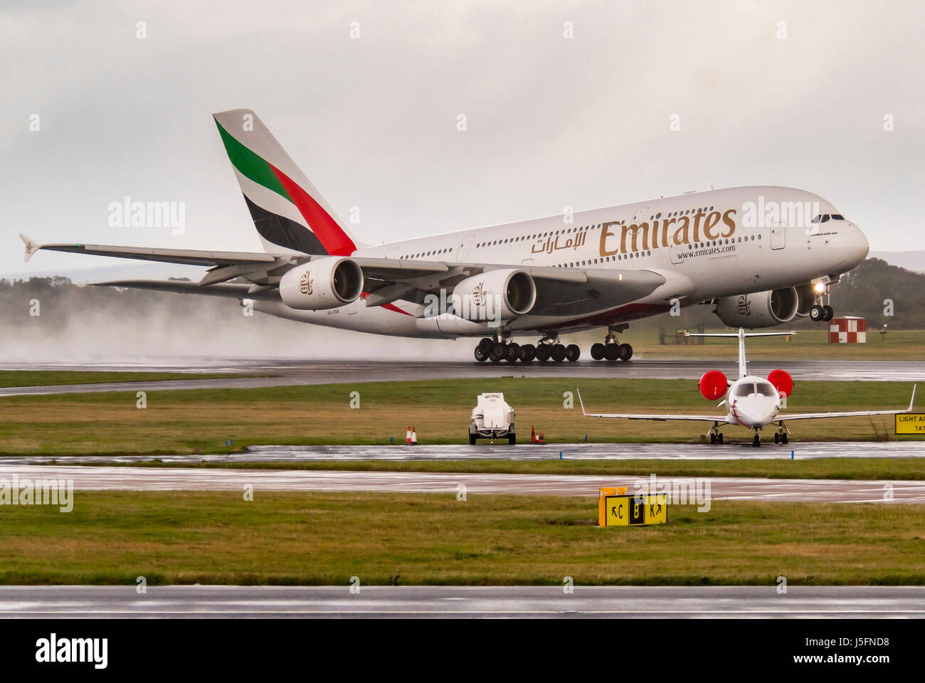 Emirates Airbus A380-800 Stock Photo
