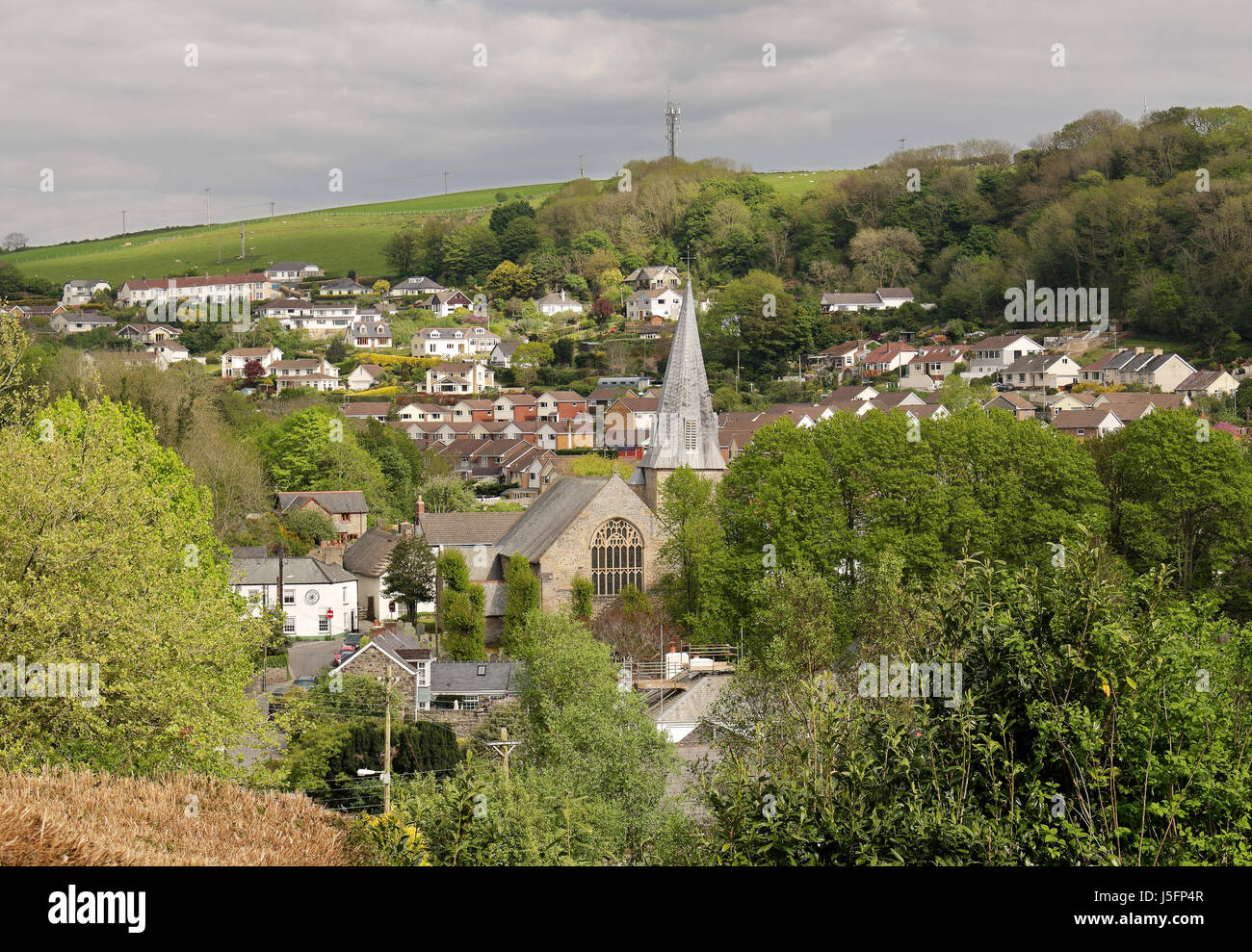 The Village of Braunton in North Devon, UK Stock Photo Alamy