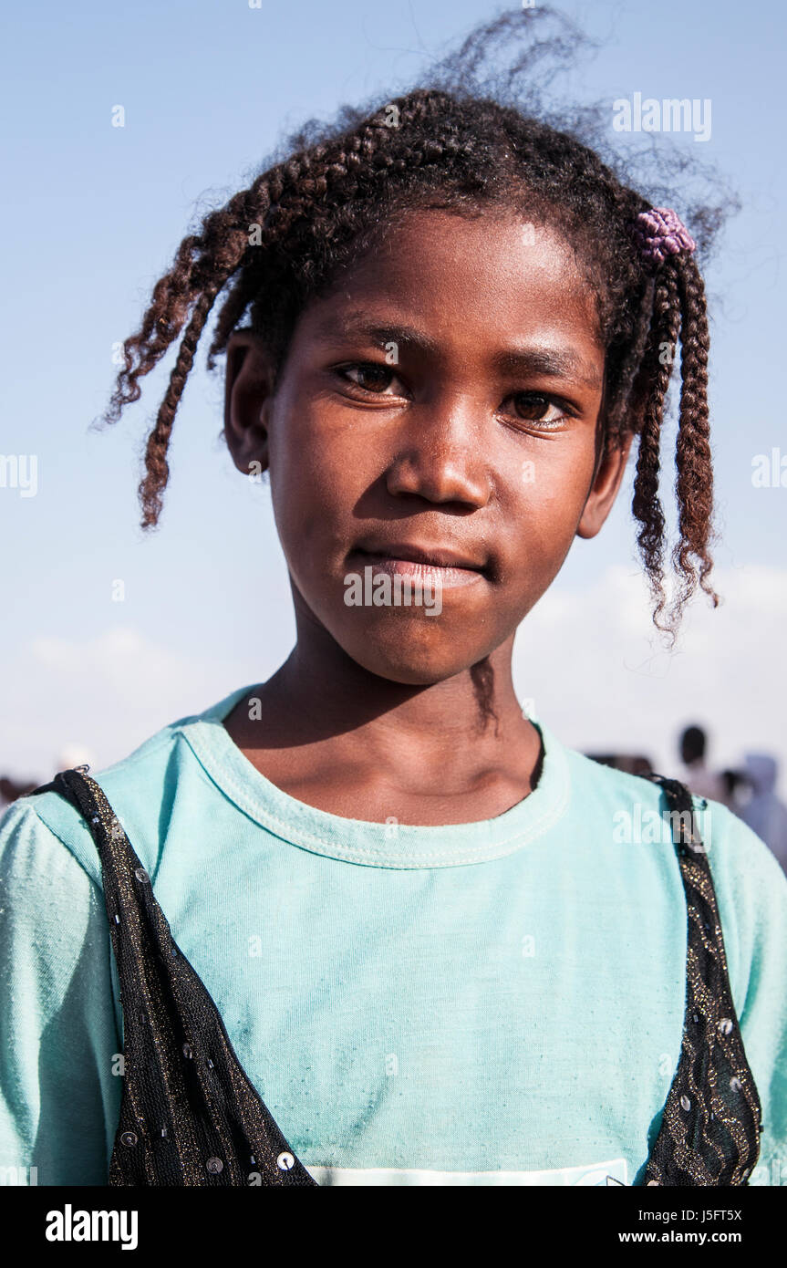 SUDAN, OMDURMAN: Portrait of a girl. Stock Photo
