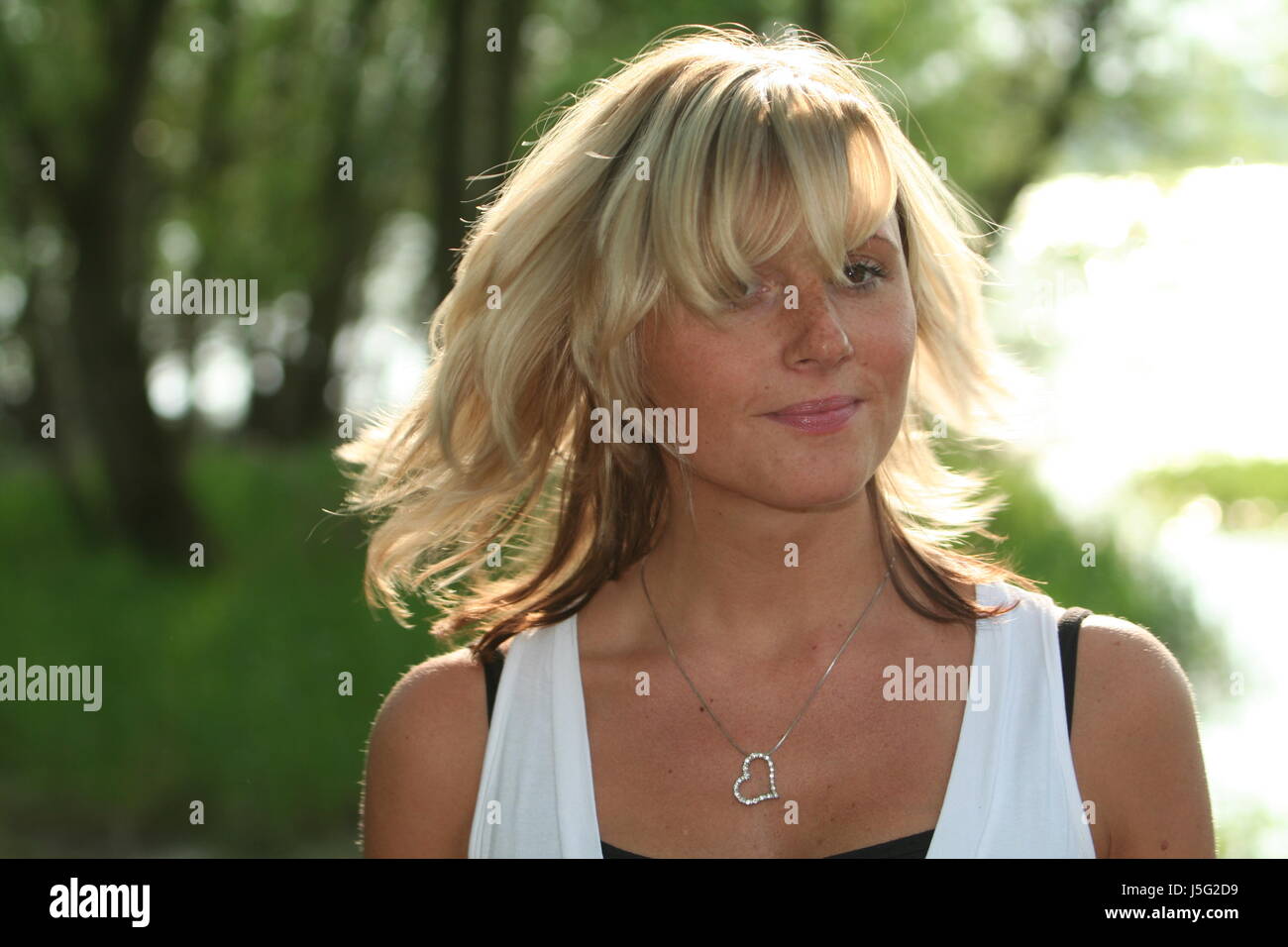 pretty young blonde Stock Photo - Alamy
