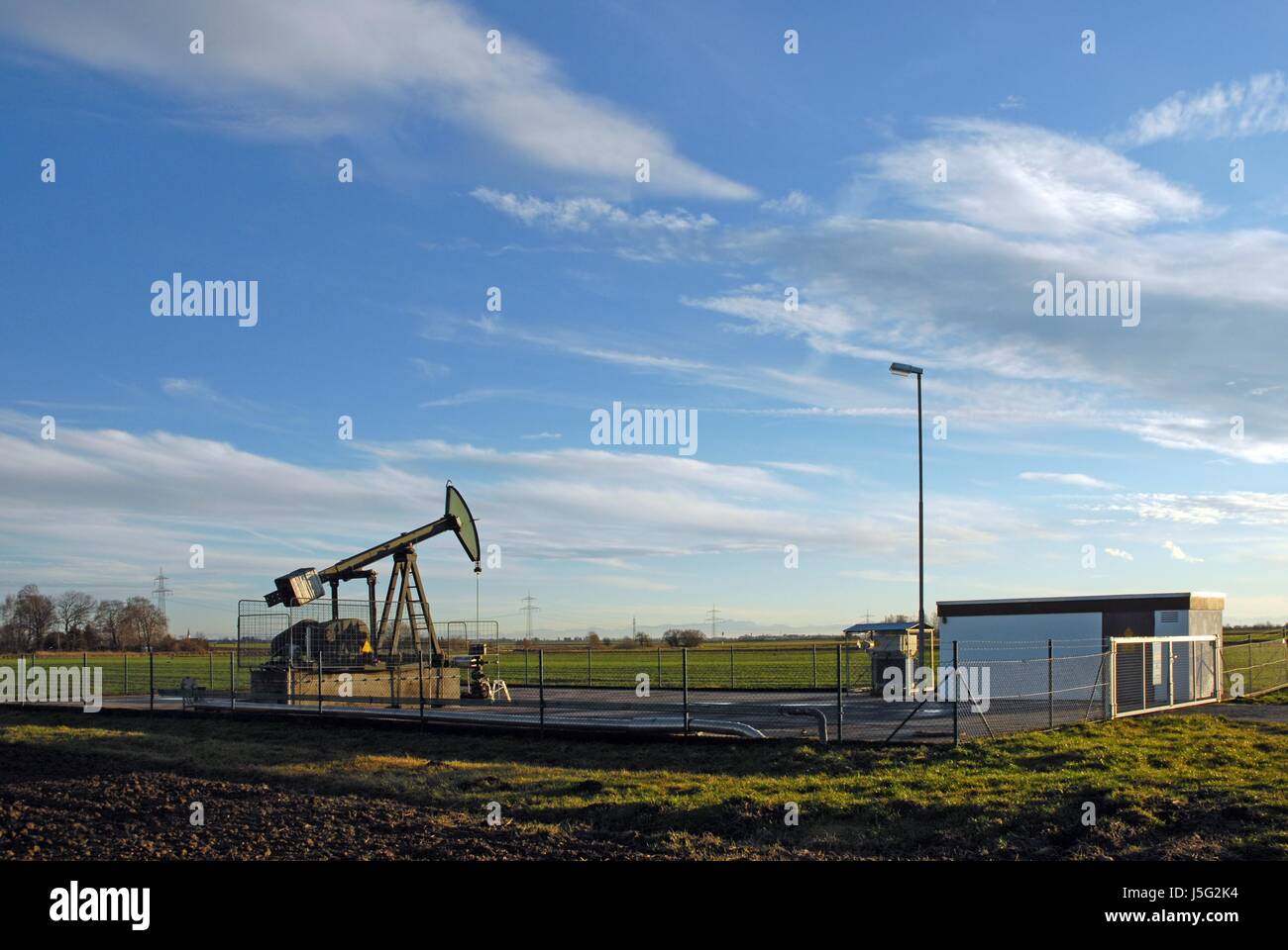 oil production in germany,lechfeld Stock Photo Alamy