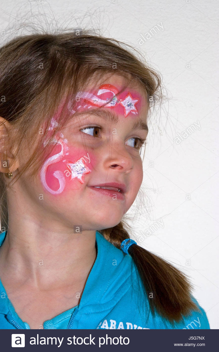 Art Mouth Face Portrait Hairs Painting Party Celebration Nose