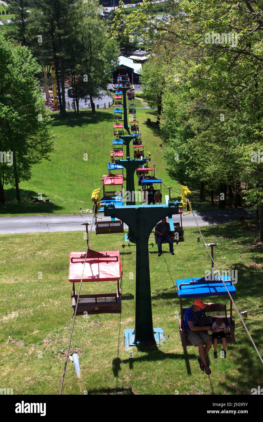 Chair Lift Tweetsie Railroad Amusement Park Blowing Rock