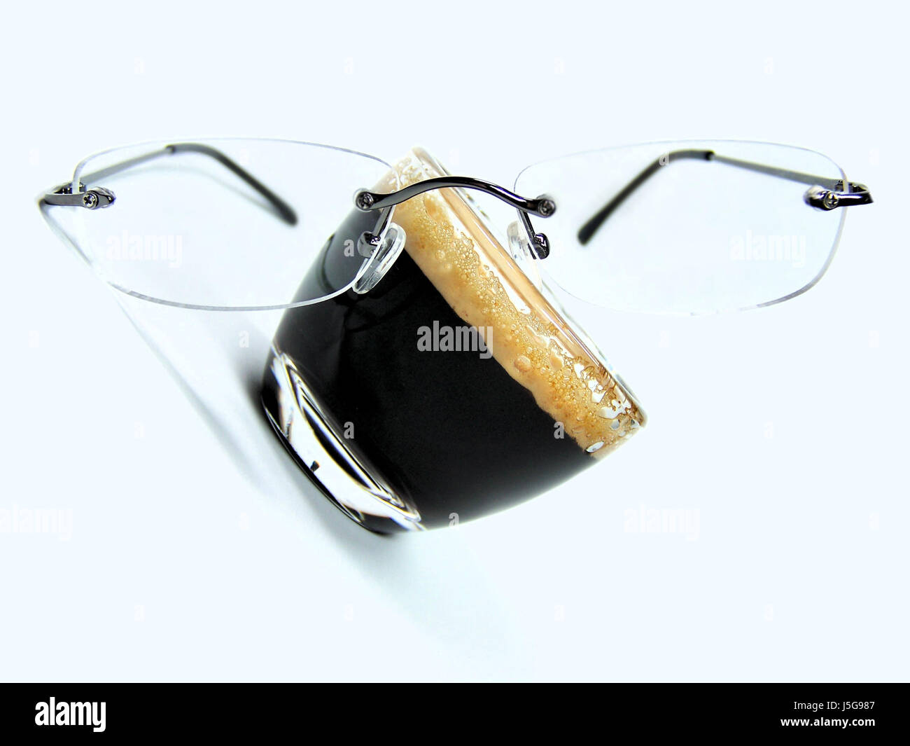 glasses espresso Stock Photo