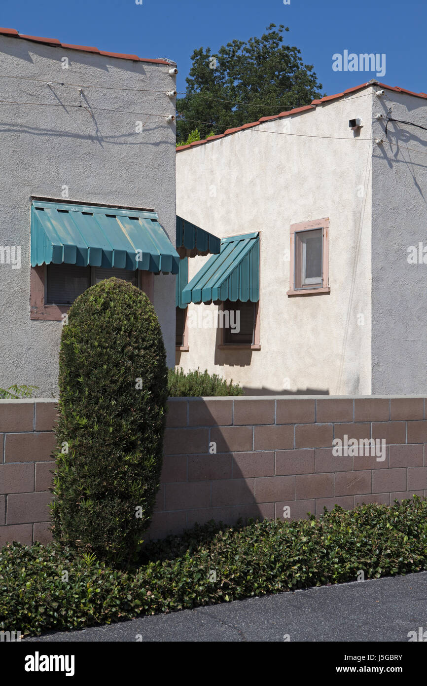 Bungalow Court in Whittier, CA Stock Photo Alamy