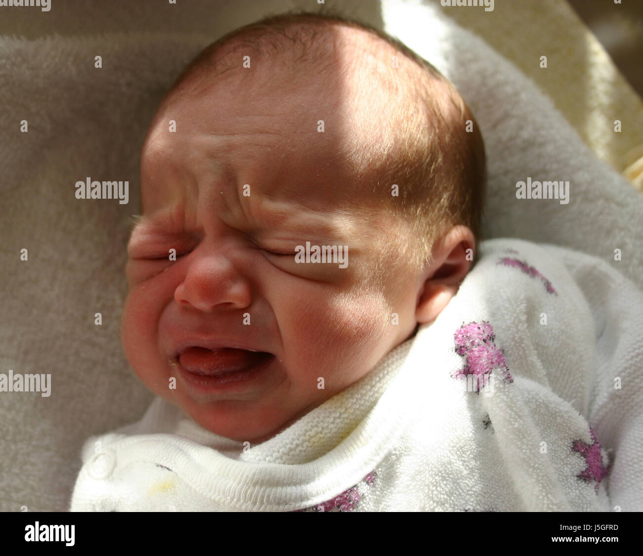 Tongue Face Dream Baby Sleep Sleeping Grimace New Born Snub Nose Weep Cry Stock Photo Alamy
