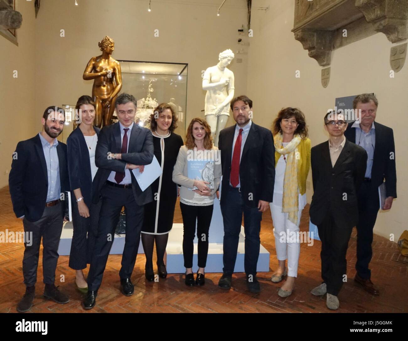 Florence Bargello Museum, shows "The Factory of Beauty, Ginori Manifesto  and Its People of Statues", Paola D'Agostino, Museum Director, Olivia  Frescobaldi friends of the Museum, Tommaso Montanari Stock Photo - Alamy