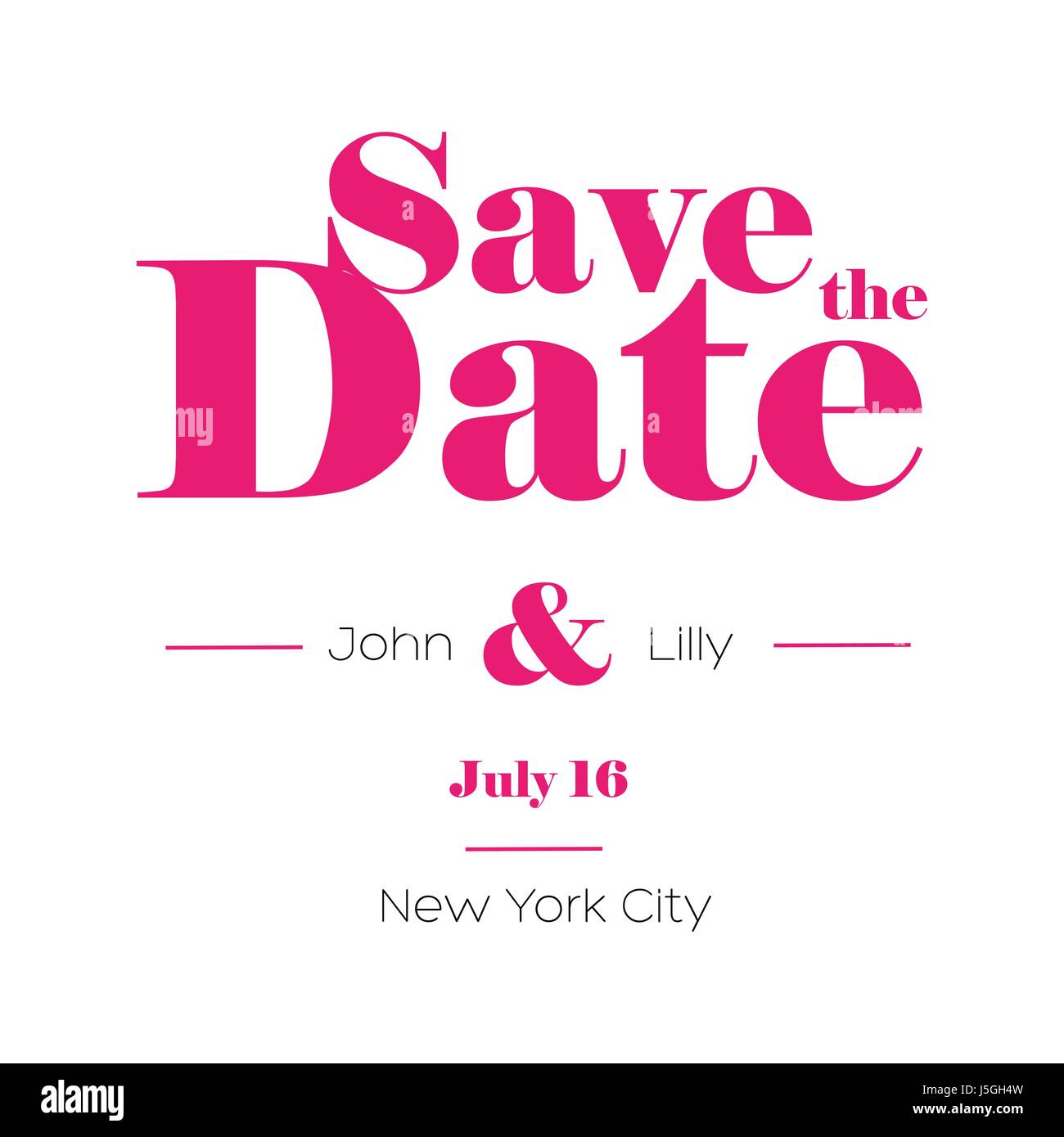 Save the Date lettering Stock Vector Image & Art Alamy