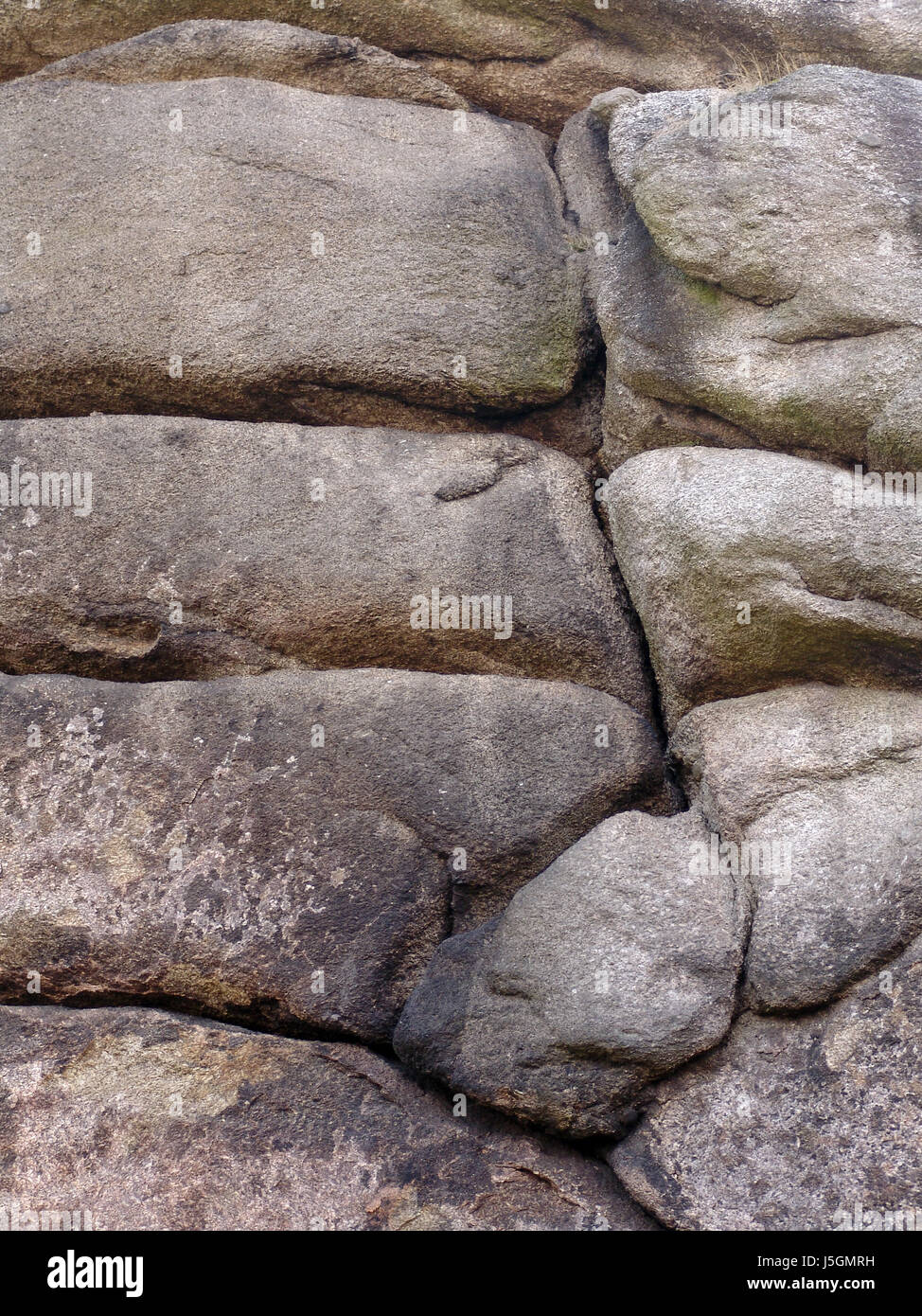 rock consecutively stacked weathering granite geology granitfelsen Stock Photo