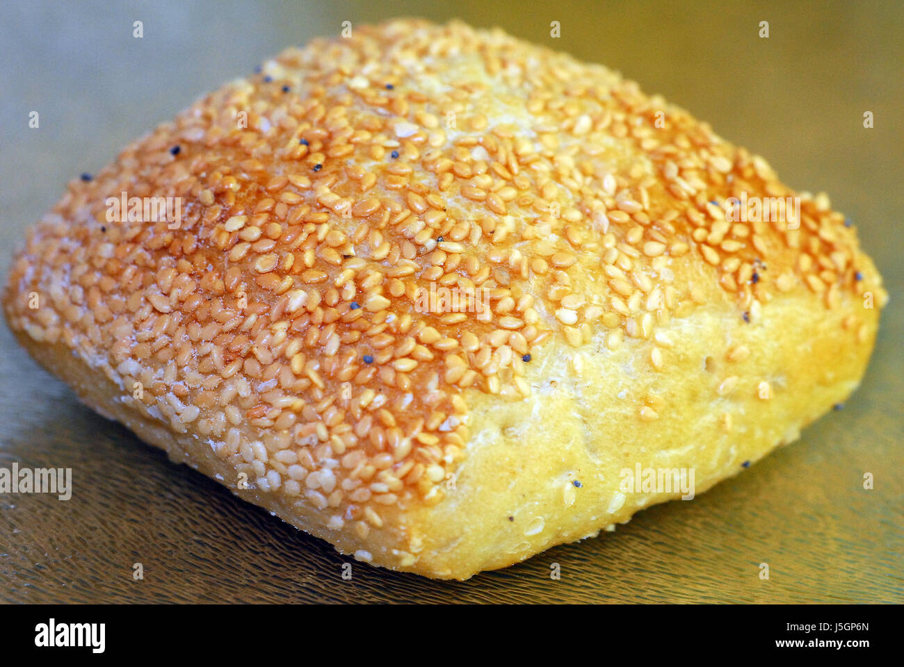 sesame seed roll Stock Photo Alamy
