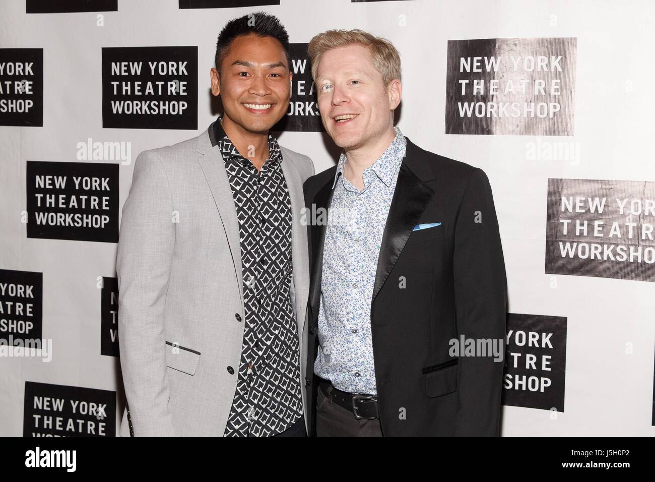 New York, NY, USA. 15th May, 2017. Ken Ithiphol, Anthony Rapp at arrivals for New York Theatre Workshop's 2017 Spring Gala, The Edison Ballroom, New York, NY May 15, 2017. Credit: Jason Smith/Everett Collection/Alamy Live News Stock Photo