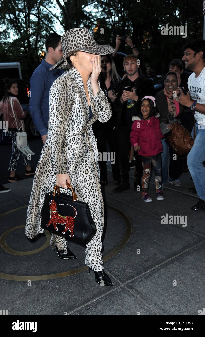 Lady Gaga out and about for Celebrity Candids - MON, , New York, NY May 15, 2017. Photo By: Kristin Callahan/Everett Collection Stock Photo