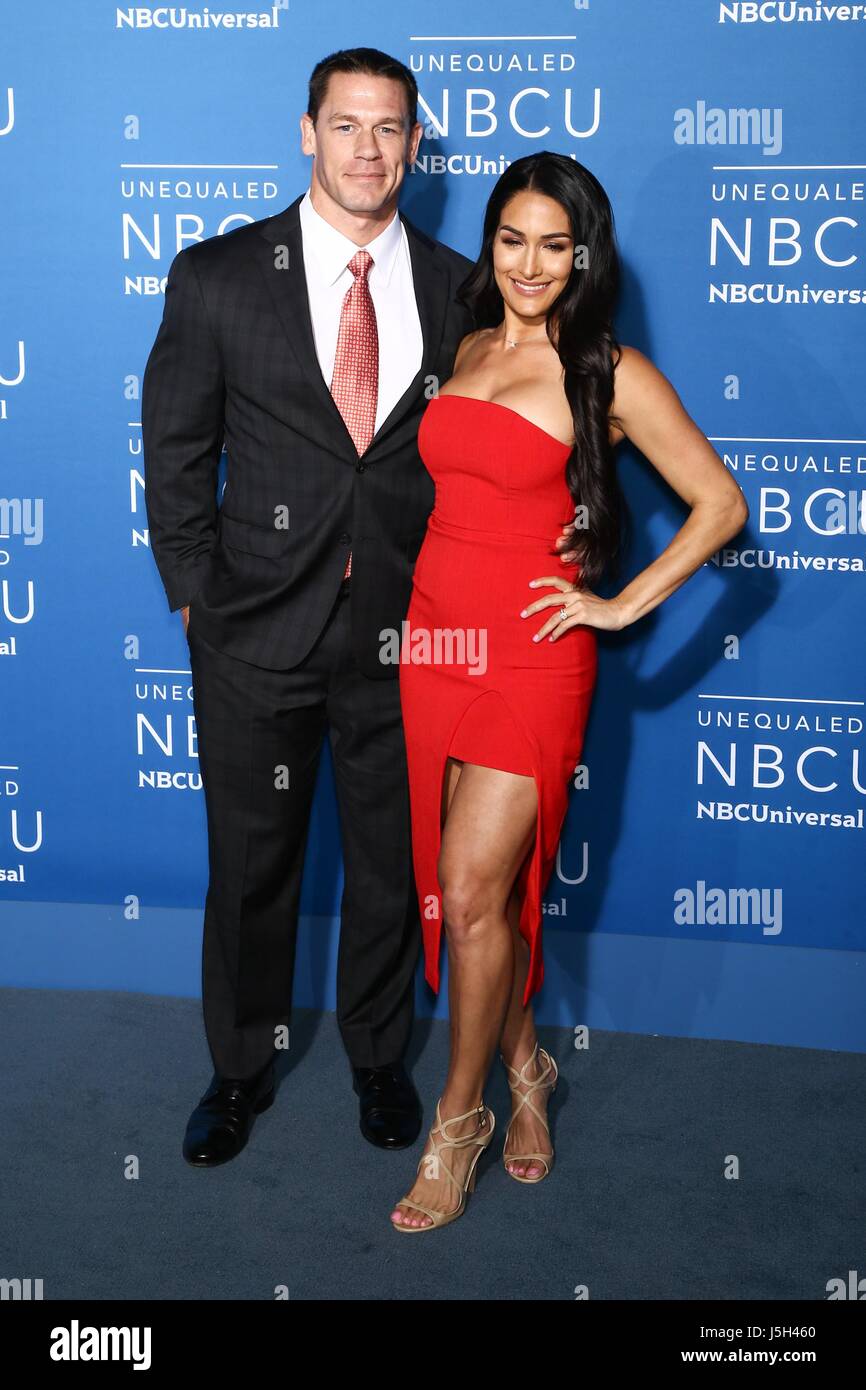 John Cena, Nikki Bella at arrivals for 2017 NBCUniversal Upfront