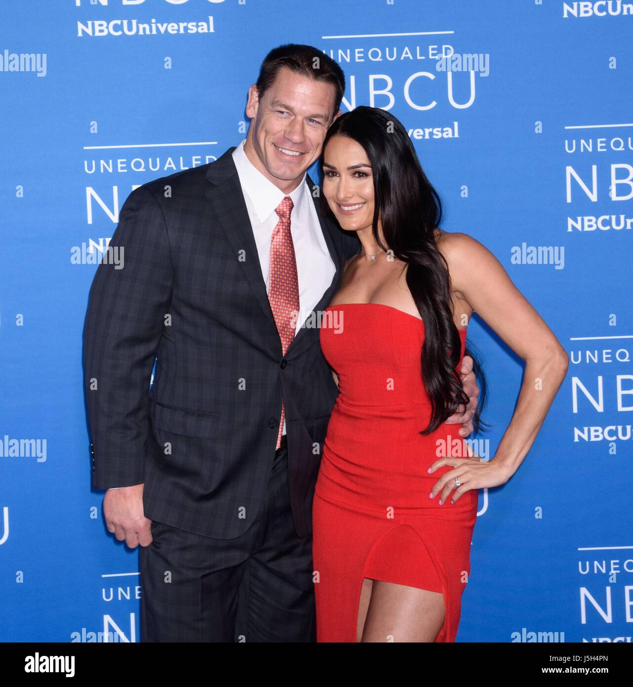 John Cena, Nikki Bella at arrivals for 2017 NBCUniversal Upfront