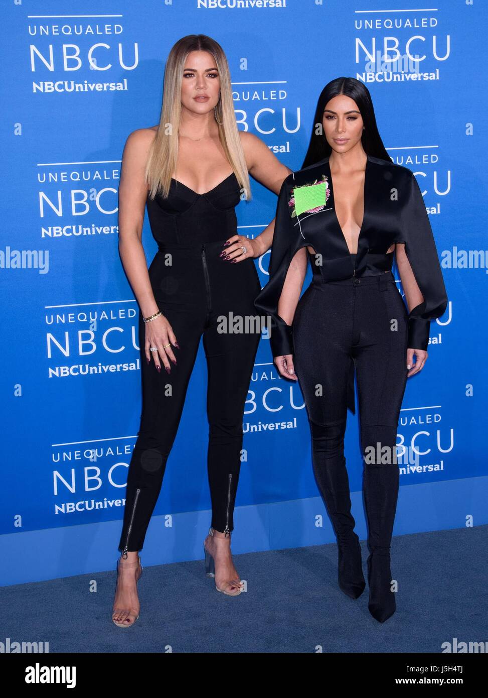 Khloe Kardashian, Kim Kardashian at arrivals for 2017 NBCUniversal