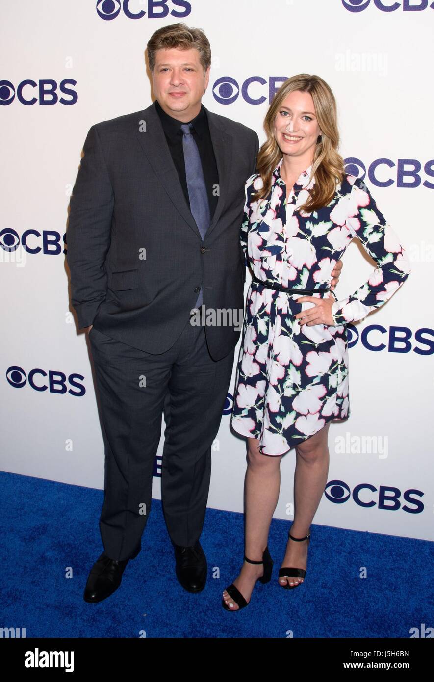 Lance Barber, Zoe Perry at arrivals for CBS Upfront 2017, The Plaza Hotel, New York, NY May 17, 2017. Photo By: RCF/Everett Collection Stock Photo
