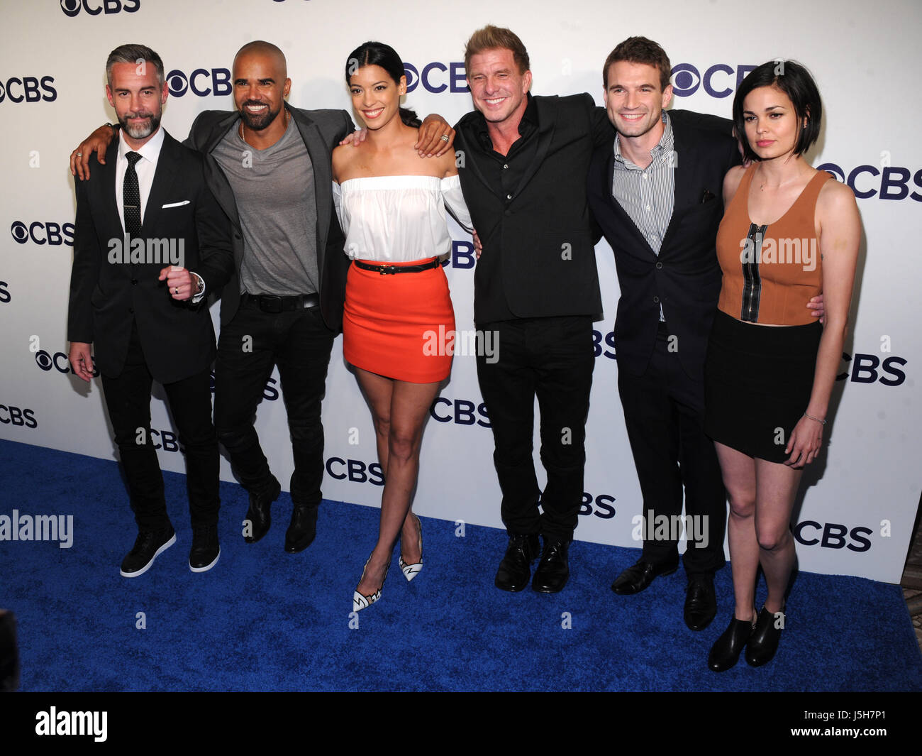 NEW YORK, NY - May 17: Jay Harrington, Shemar Moore, Stephanie Sigman