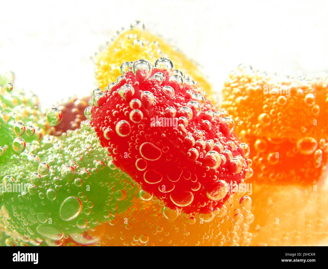 green coloured colourful gorgeous multifarious richly coloured bubbles blow Stock Photo